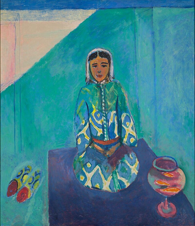 Fauvist painting by Henri Matisse, Zorah sur la terrasse.