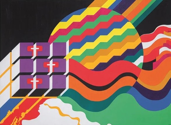 Mohamed Melehi, Untitled.