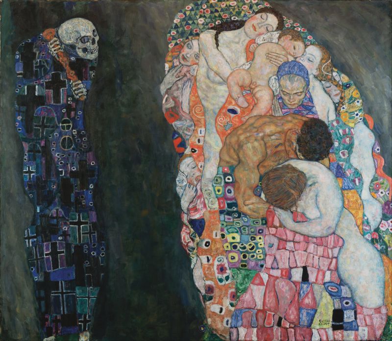 Gustav Klimt, Tod und Leben, 1915.