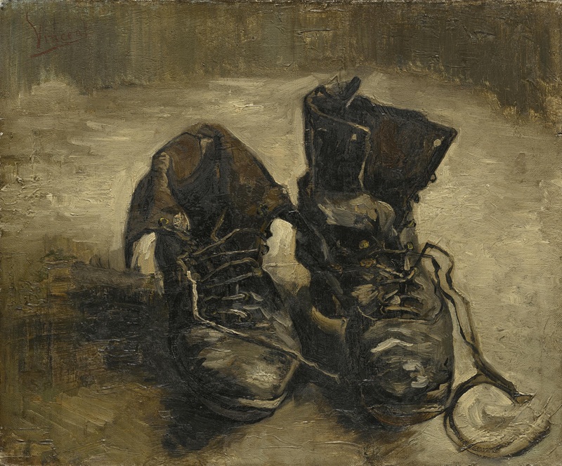 Vincent Van Gogh, Chaussures, 1886, huile sur toile, Musée Van Gogh, Amsterdam, photo : Wikipedia. 