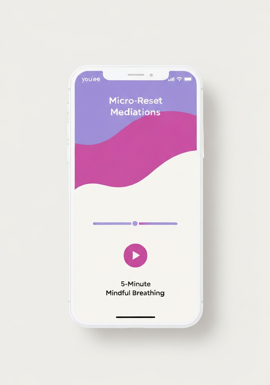 Micro-reset meditations feature